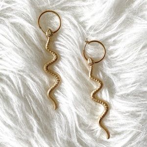 Snake Drop Earrings